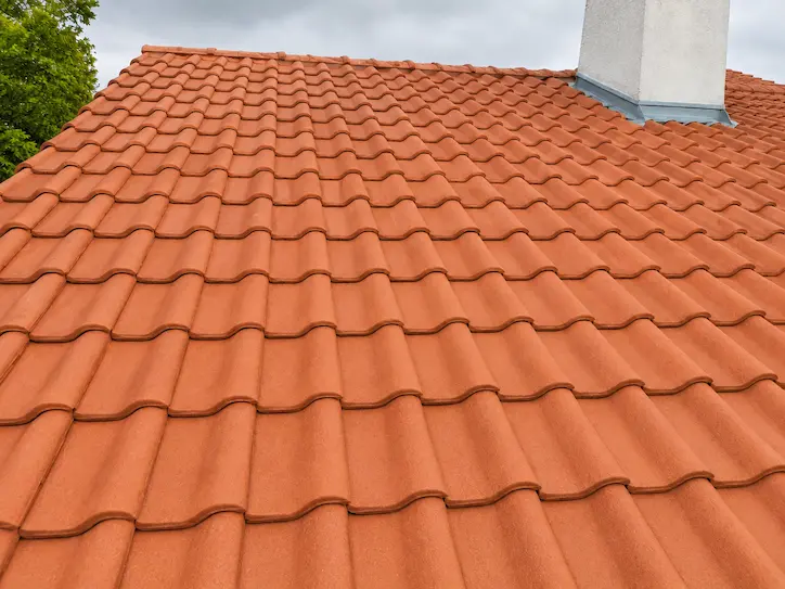 Image d'une toiture nettoyer après l'intervention de BS Rénovation
